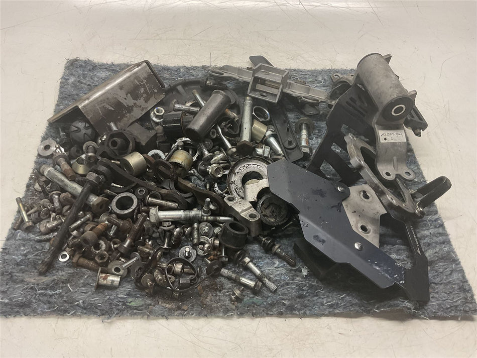 2012 Yamaha Super Tenere XTZ1200 Box of Bolts Brackets and Fixings