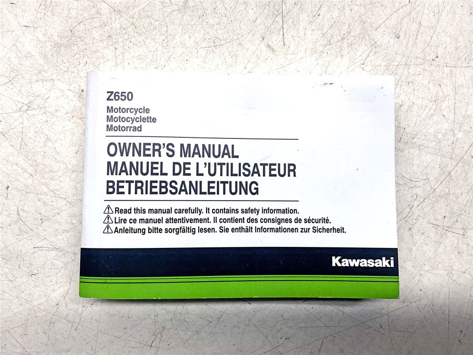Kawasaki Z650 Owners Manual