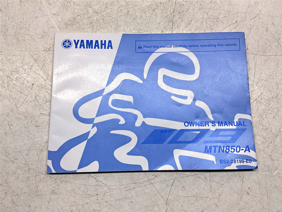 Yamaha MT-09 Owners Manual