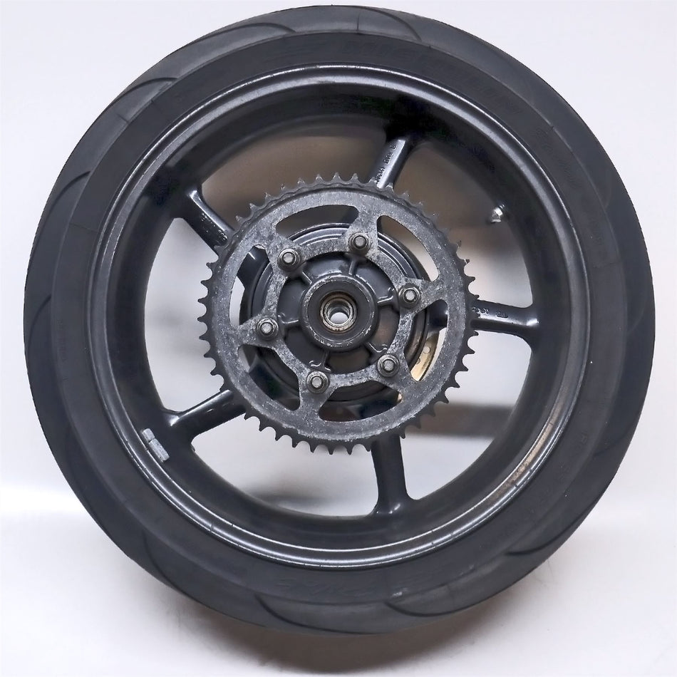 2010 Triumph Street Triple 675 Rear Wheel, Tyre, Disc & Sprocket - T2010842