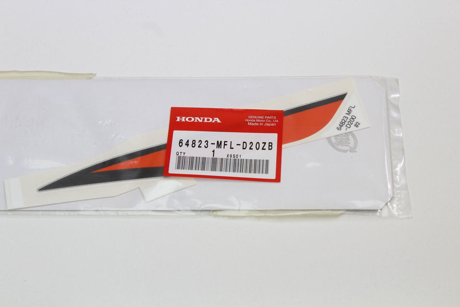 2010 HONDA FIREBLADE R/H Tank Decal Sticker Graphic # 64823-MFL-D20ZB
