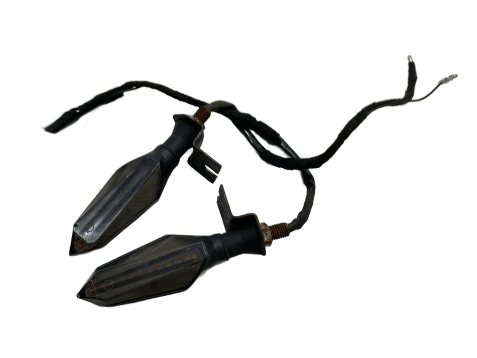 2000 Suzuki SV650S Rear Indicators LED Aftermarket Black Pair
