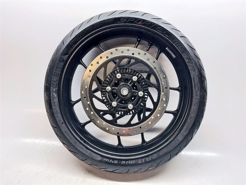 2025 Triumph Speed 400 Front Wheel, Tyre & Discs - 52TA0638