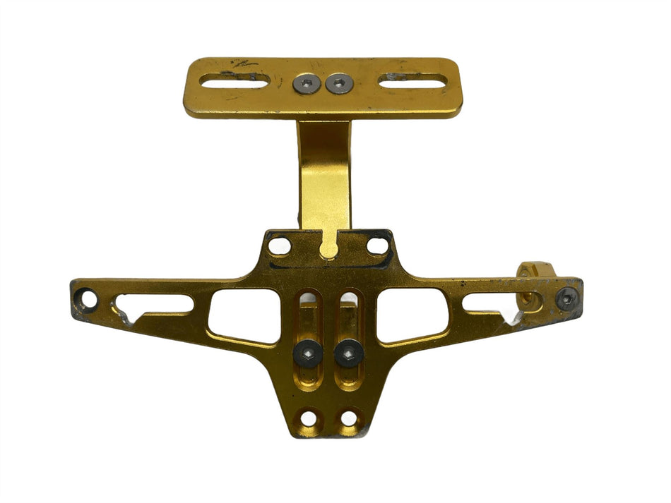 2005 Yamaha YZF R6 Tail Tidy License Plate Holder Gold