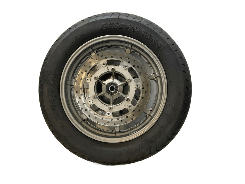 2008 Yamaha XVS1300A Midnight Star Front Wheel Rim Tire Discs 3D8251680000