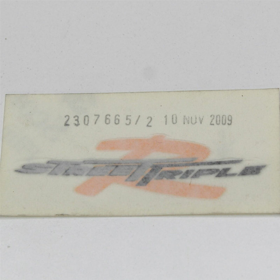 TRIUMPH STREET TRIPLE R Centre Fuel Tank Decal Graphic  - T2307665