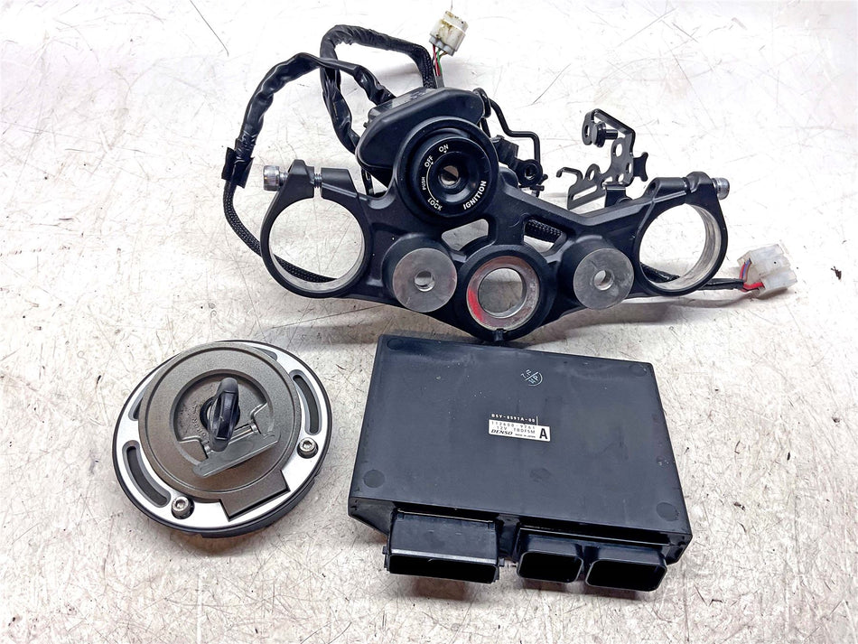 2023 Yamaha MT-10 Lock Set, ECU & Top Yoke - B5YW82500100