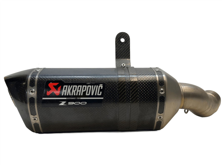 2024 Kawasaki Z900 Akrapovic Carbon Fiber Exhaust Muffler Silencer S-K9SO10-ASZT