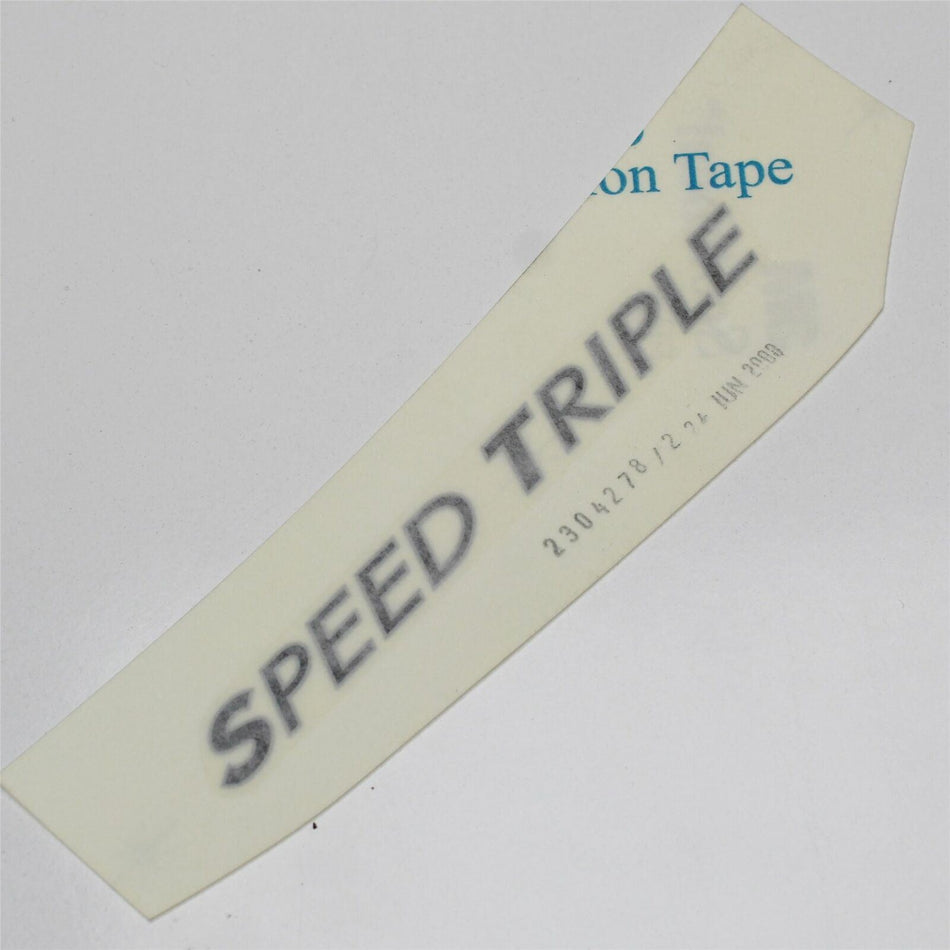 TRIUMPH SPEED TRIPLE R/H Right Rear Seat Panel Fairing Decal Graphic - T2304278