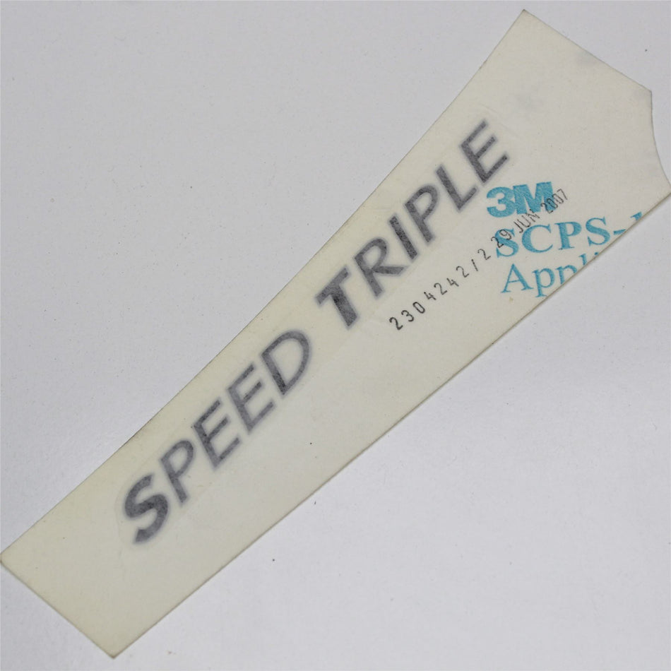 TRIUMPH SPEED TRIPLE R/H Right Rear Seat Panel Fairing Decal Graphic - T2304242