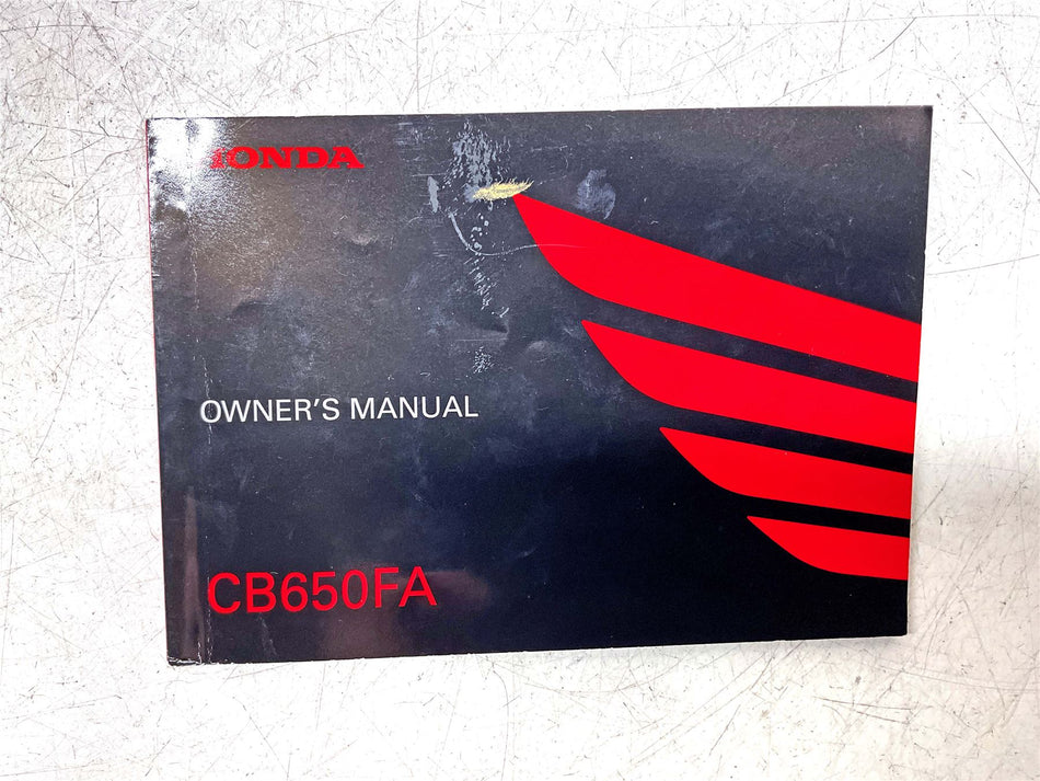 Honda CB650F Owners Manual