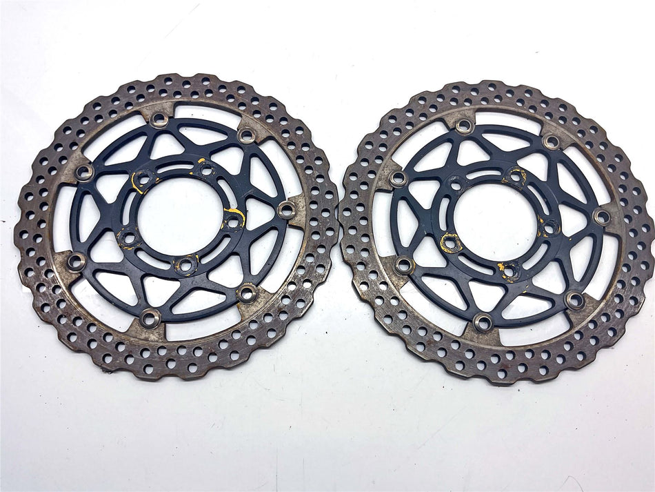 2004 Kawasaki Ninja ZX10R Front Brake Discs (Pair) - 410800068488