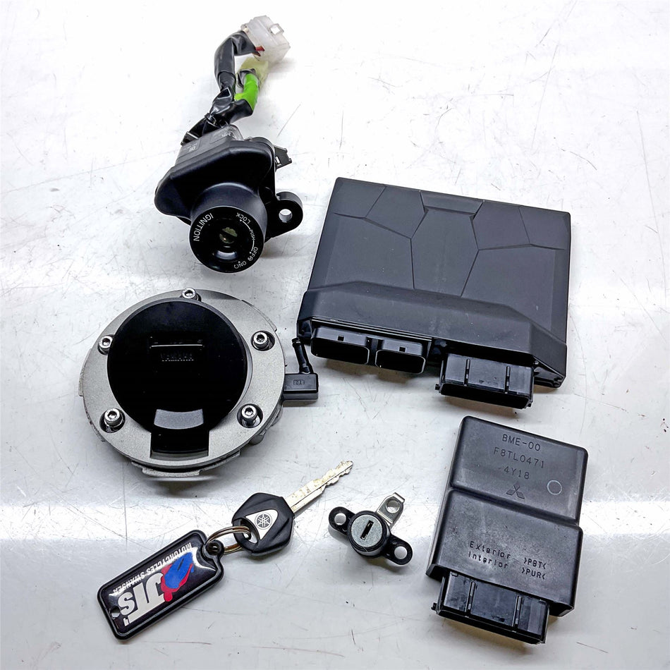 2025 Yamaha Tracer 9 Lock Set & ECU - 3772 Miles - BRNW82500100