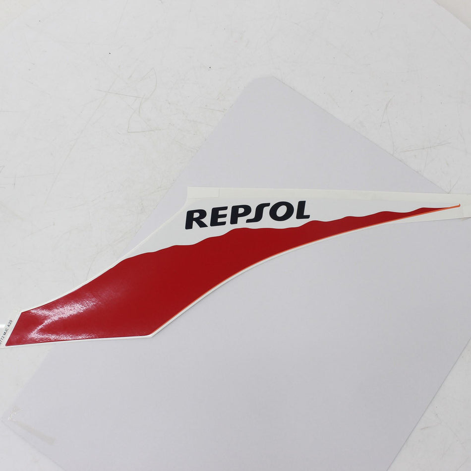 2011-2015 HONDA CBR 600RR L/H Seat Panel Decal - 86772MJCA20ZA