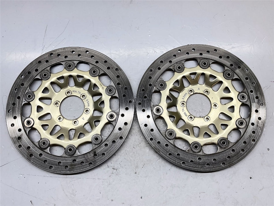 1996 Honda CBR900RR Left & Right Front Brake Discs - 45120MW0003