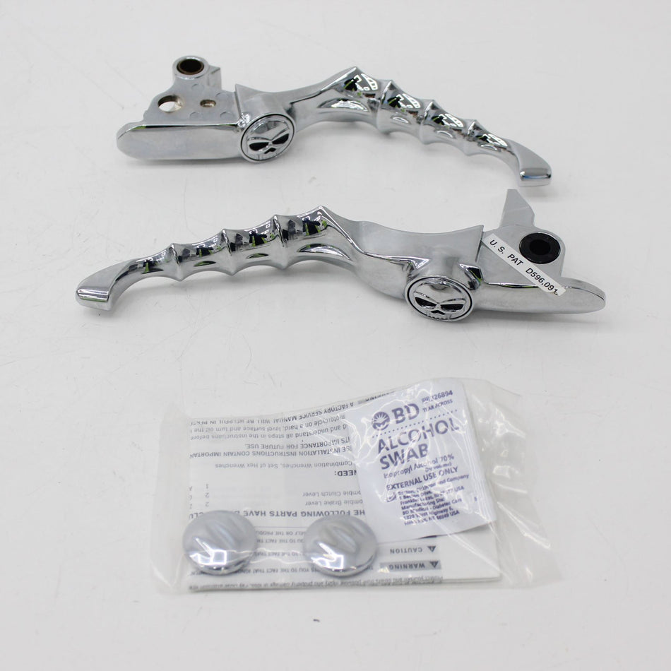 2023-ON HARLEY-DAVIDSON TOURING FITMENT KURYAKYN Chrome Levers - NS0140HDKCBCL