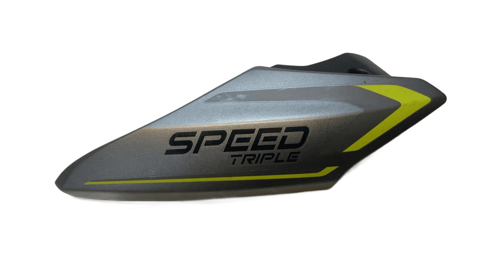 2023 Triumph Speed Triple 1200 RS Right Side Fairing Panel Shroud Silver Yellow