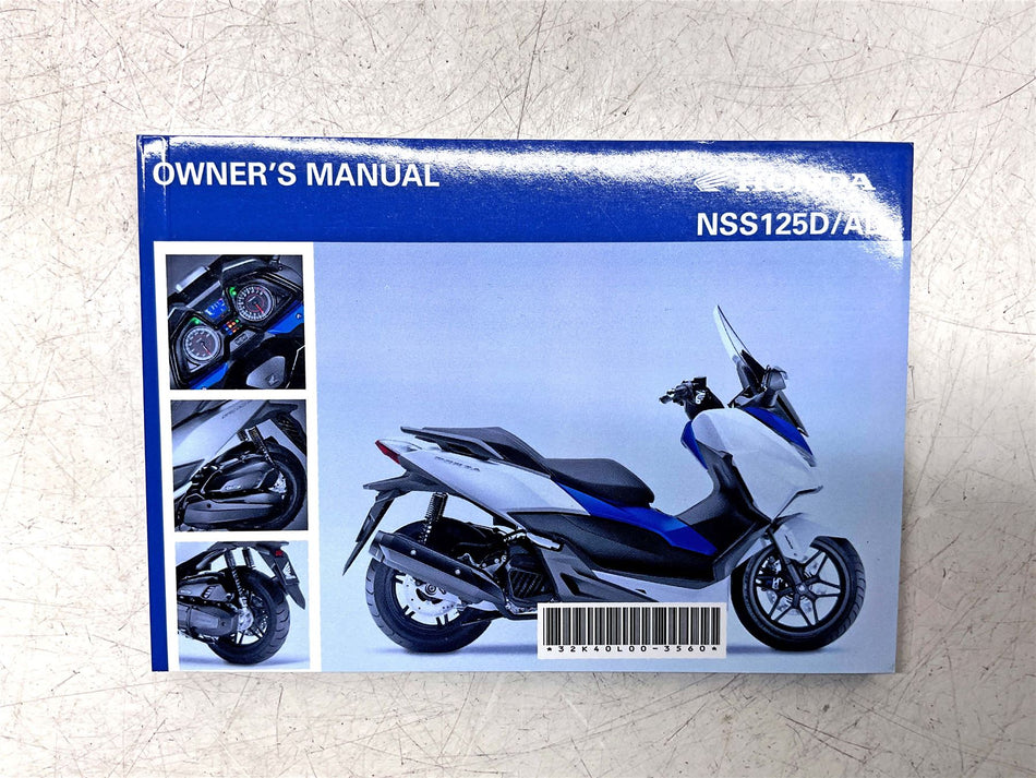 Honda Forza 125 Owners Manual
