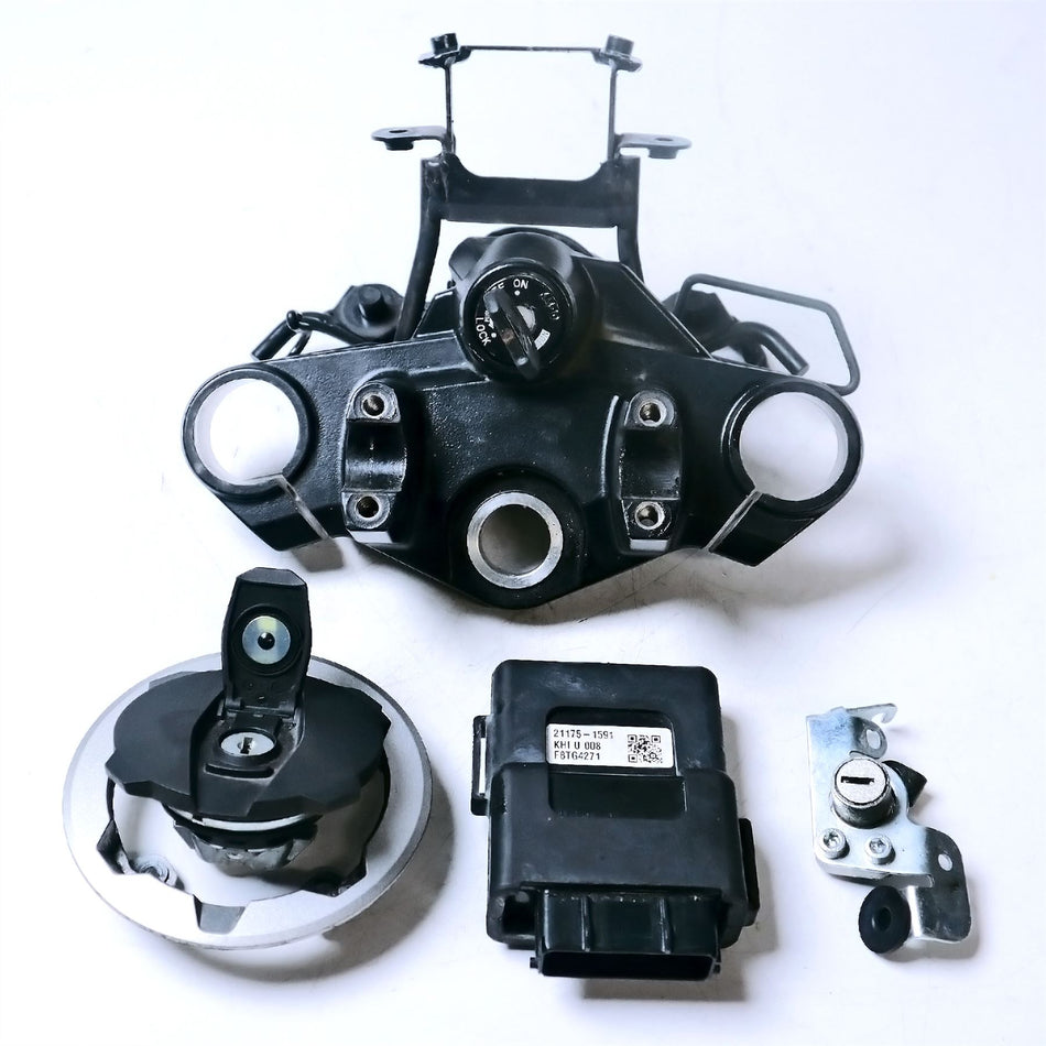 2023 Kawasaki Z125 Lockeset, ECU, Top Yoke & Stay - 510490735
