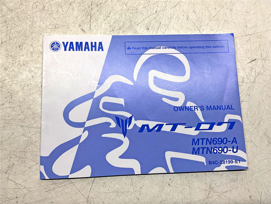 Yamaha MT-07 Owners Manual