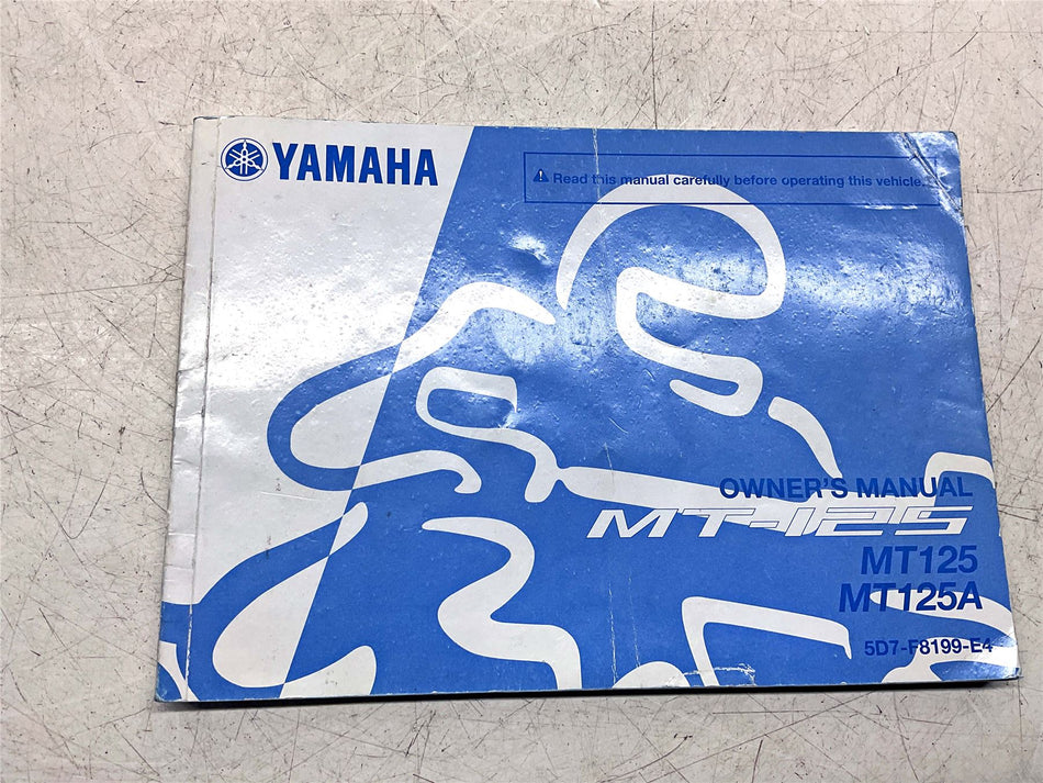 Yamaha MT-125 Owners Manual