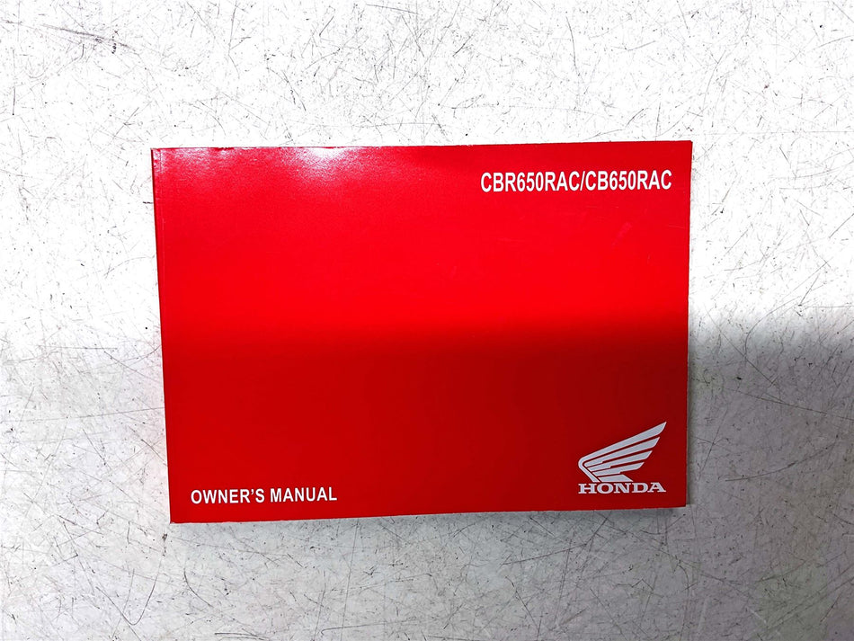 Honda CBR650R ABS Owners Manual