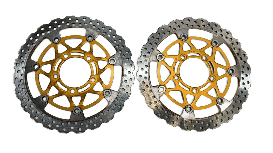 2015 Kawasaki Ninja ZX6R Front Brake Discs Pair 410800593