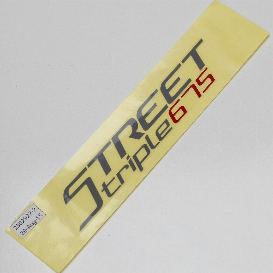 TRIUMPH STREET TRIPLE Rear Seat Fairing Decal Graphic - T2302927