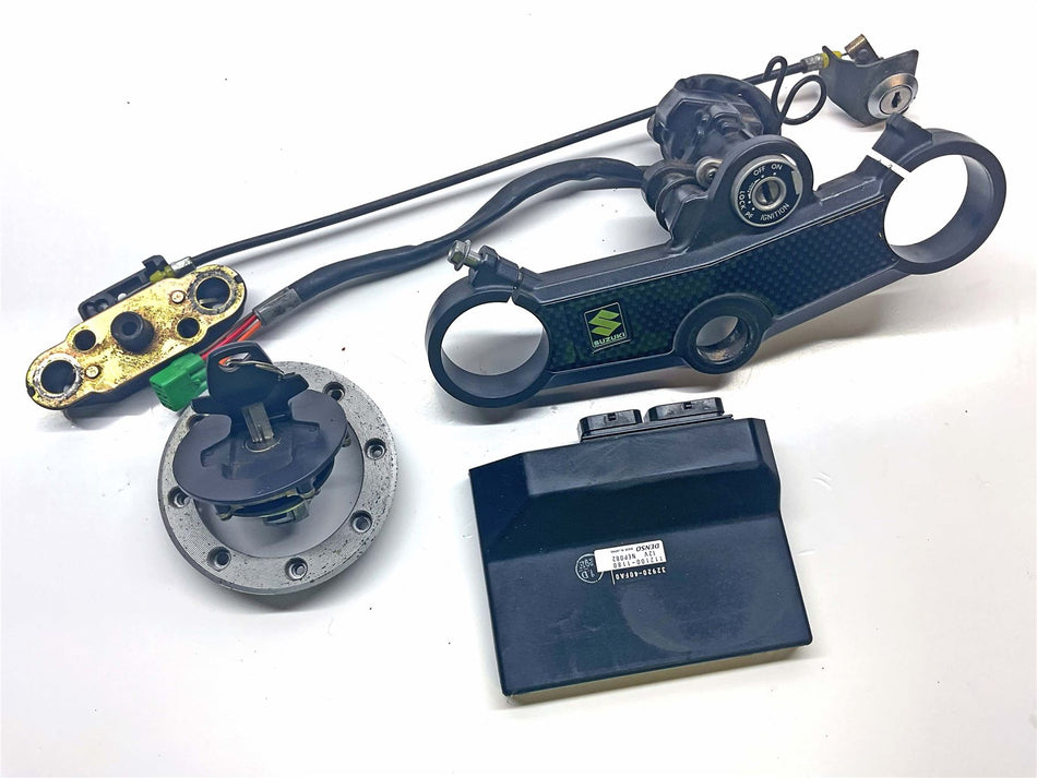 2002 Suzuki GSX-R1000 K2 Lockset & ECU - 37000358410