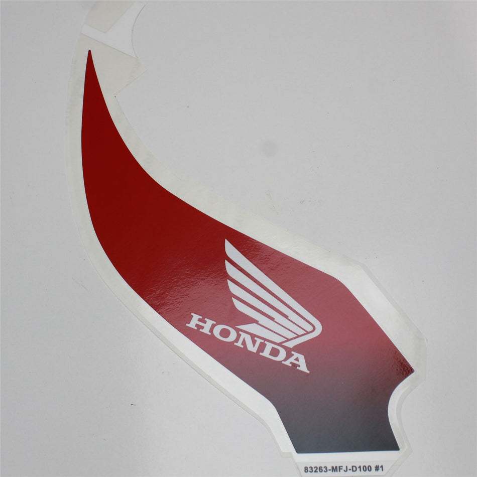 2008 HONDA CBR600RR R/H Right Fuel Tank Decal Graphic  - 83263MFJD10ZC