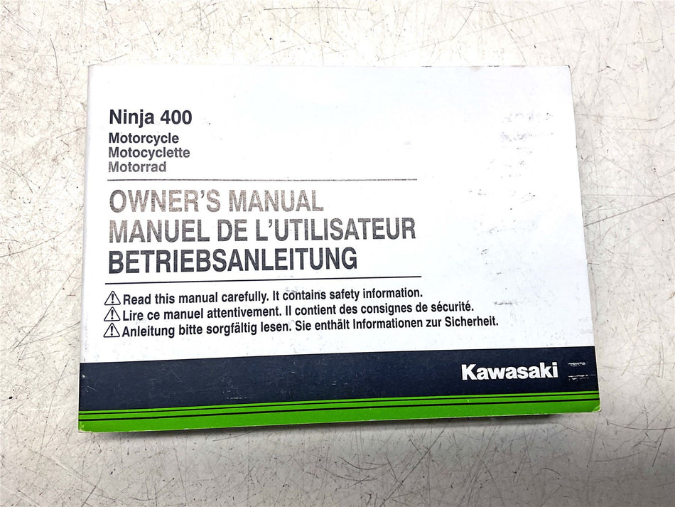 Kawasaki Ninja 400 Owners Manual