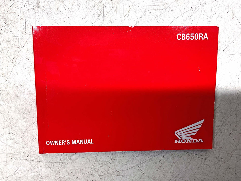 Honda CB650R Owners Manual