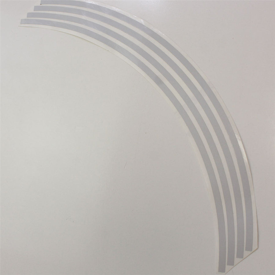 SILVER 6mm Wheel Rim Stripes Decal Graphic - 6MMSILVERRIMDECAL