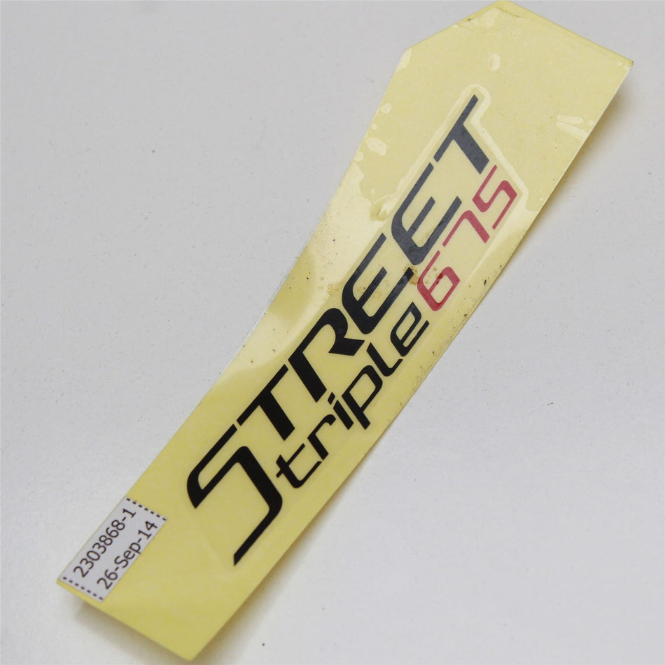 TRIUMPH STREET TRIPLE Rear Seat Fairing Decal Graphic - T2303868