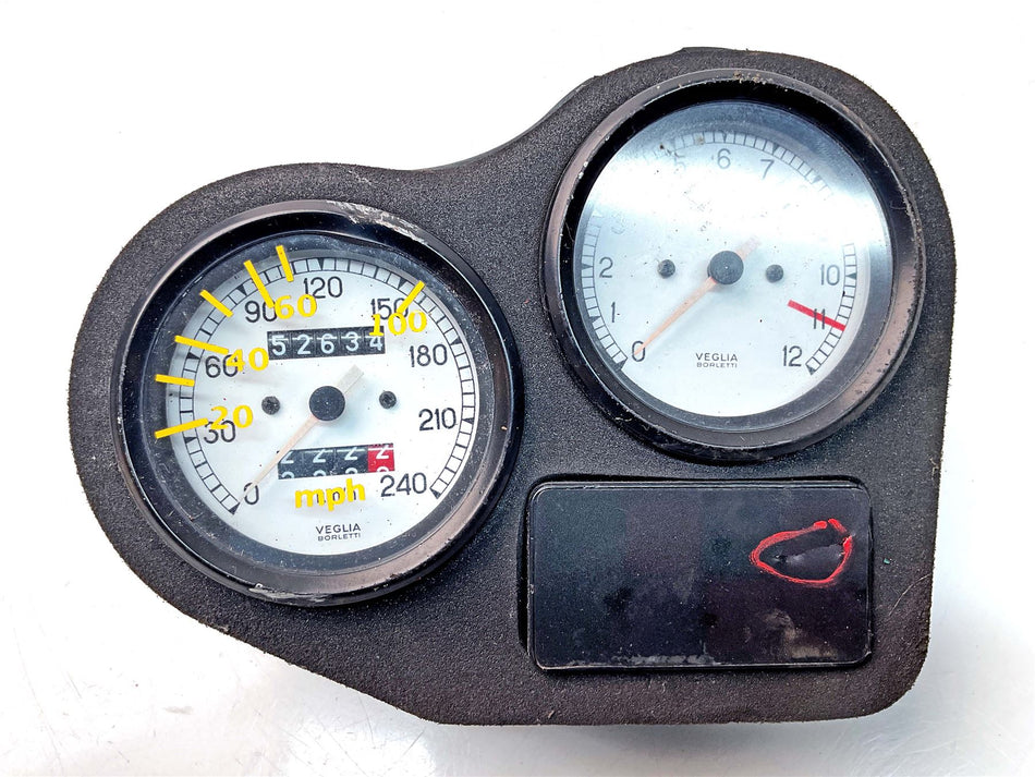1995 Ducati Super Sport Speedometer - 52634 Miles - 40610051A