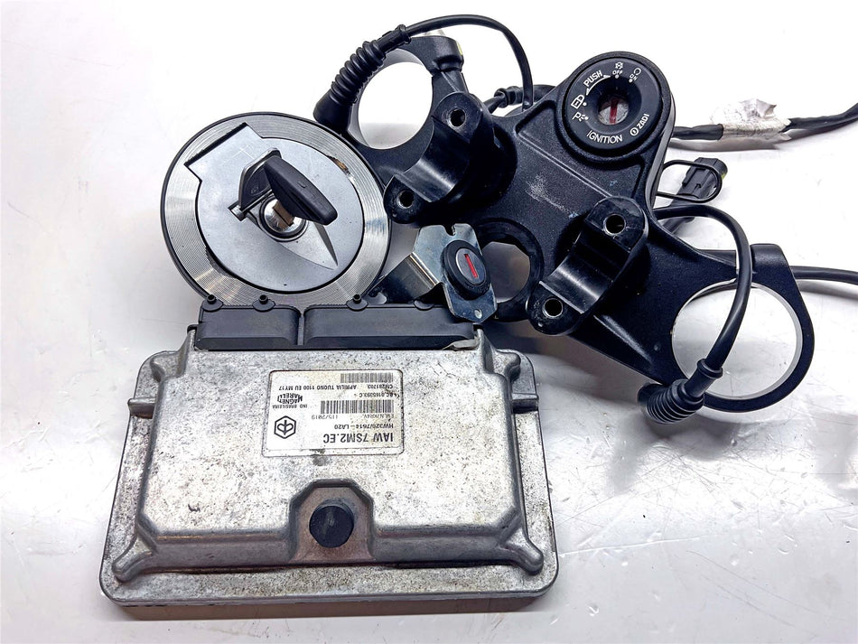 2019 Aprilia Tuono V4 1100 Factory ABS Full Lock Set / Key Set / ECU - 2D000505