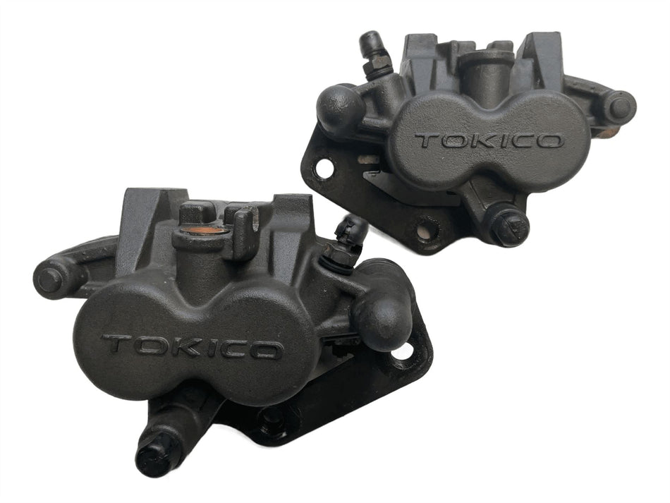 2014 Kawasaki ER-6N Front Brake Calipers Pair Tokico 430800112 430800113