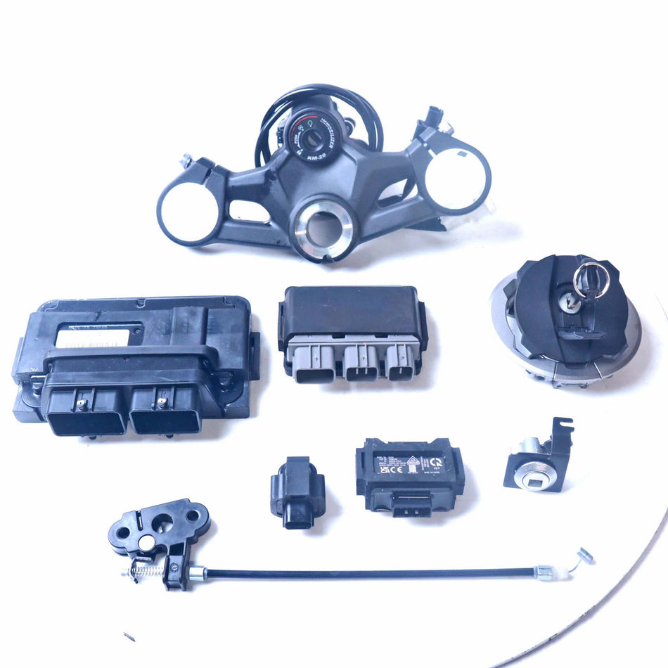 2024 Kawasaki Ninja ZX4RR ZX400 ABS Lock Set, ECU & Top Yoke - 211751875