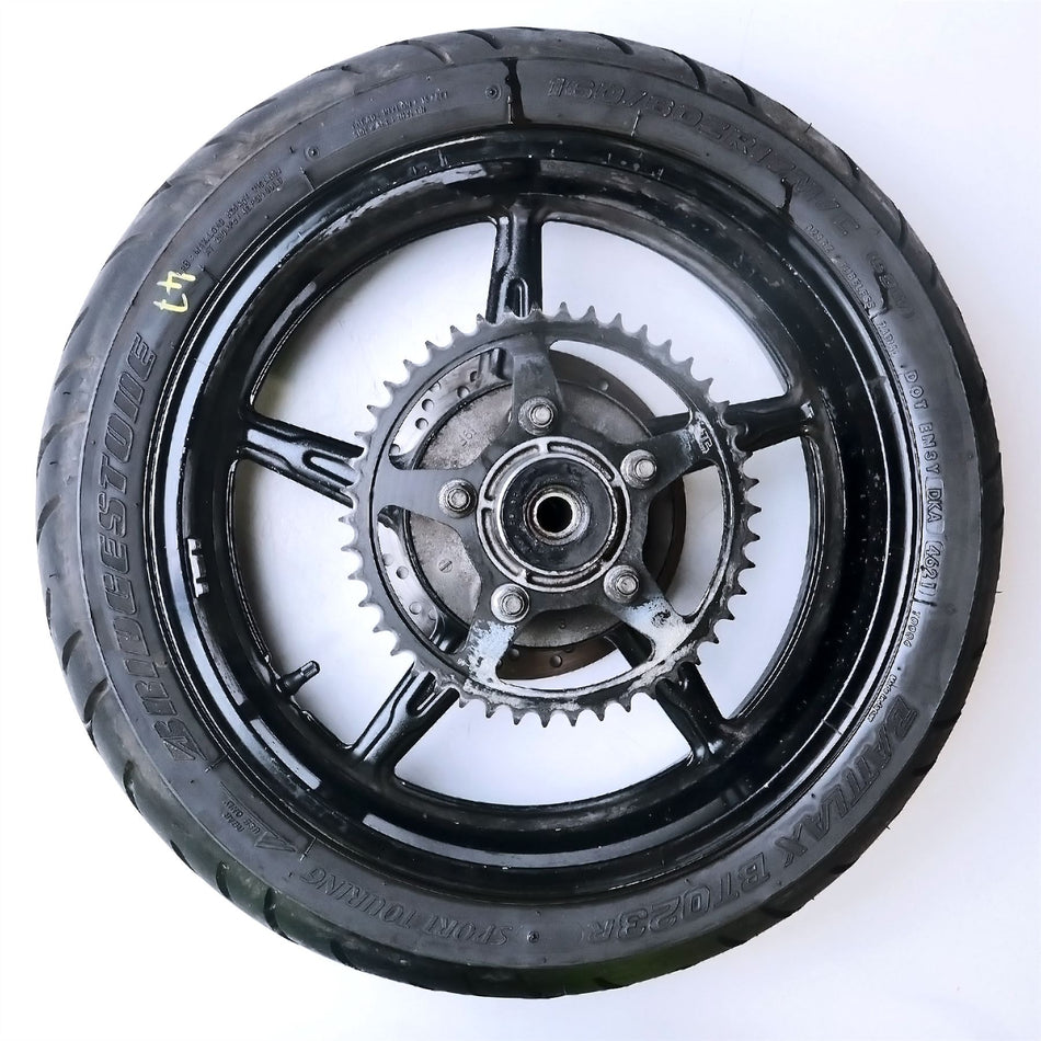 2016 Suzuki SV650A ABS Rear Wheel, Tyre, Disc & Sprocket