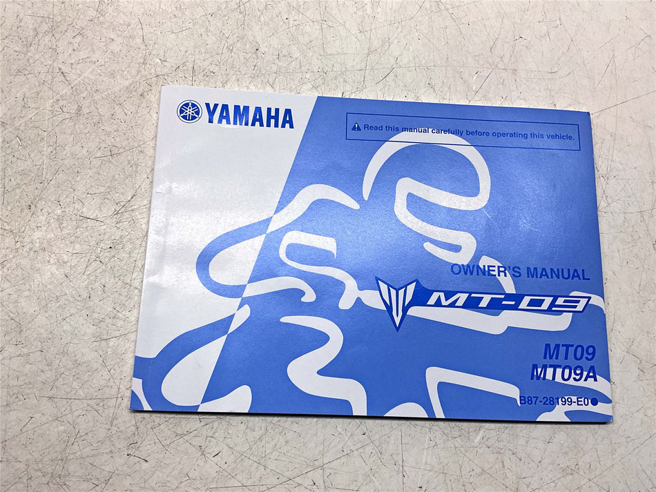 Yamaha MT-09 Owners Manual