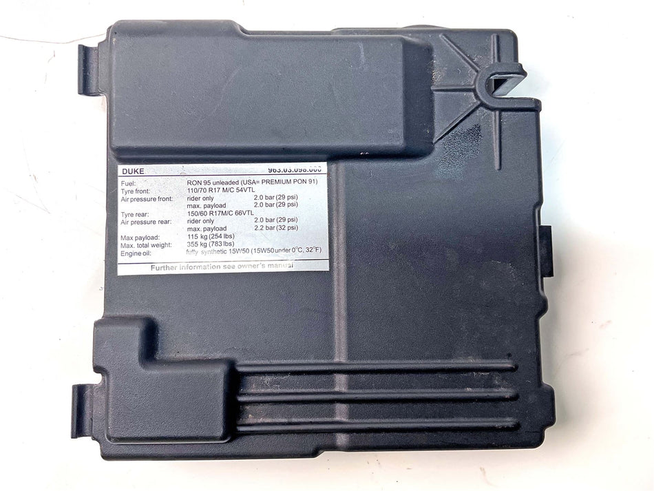 2024 KTM Duke 125 Battery Case Cover  - 96311055000