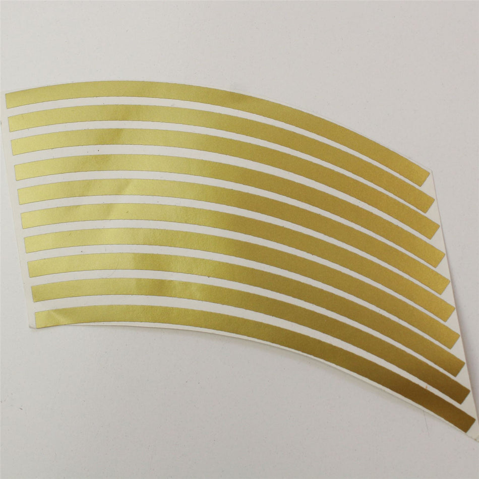 GOLD 6mm Wheel Rim Stripes Decal Graphic - 6MMGOLDRIMDECAL