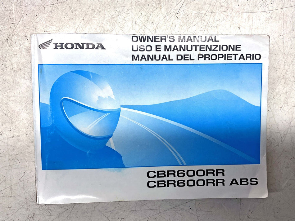 Honda CBR600RR ABS Owners Manual