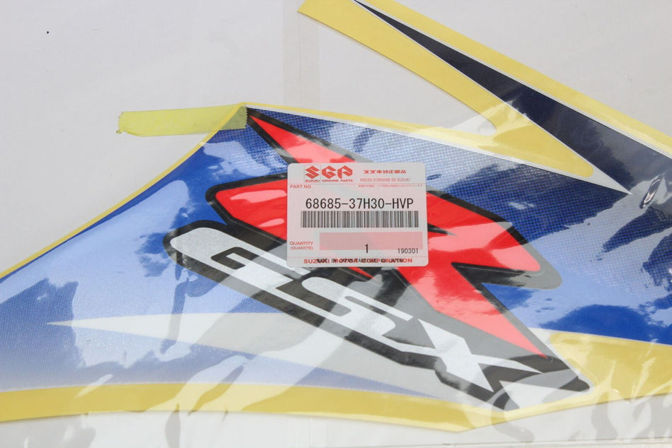 2008-10 SUZUKI GSX R600 R/H Right Cowling Decal Sticker Graphic # 6868537H30HVP