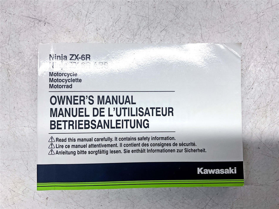 Kawasaki Ninja ZX6R Owners Manual