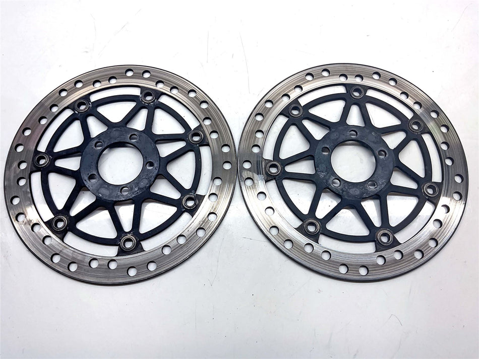 1998 Kawasaki ZZR1100 ZX1100 D6 Front Brake Discs (Pair) - 4108014085C