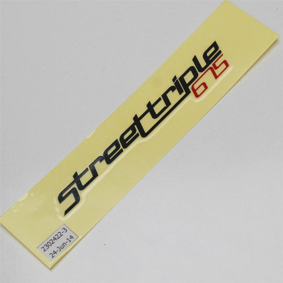 TRIUMPH STREET TRIPLE R Rear Seat Fairing Decal Graphic - T2302422