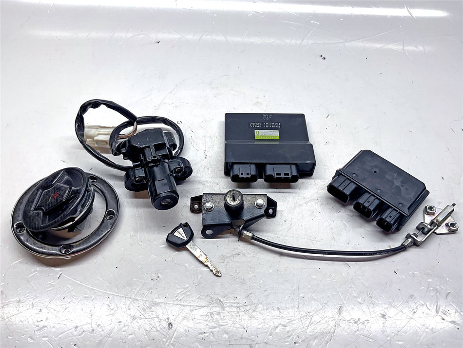 2012 Kawasaki ER-6N Lock Set & ECU - 211750705