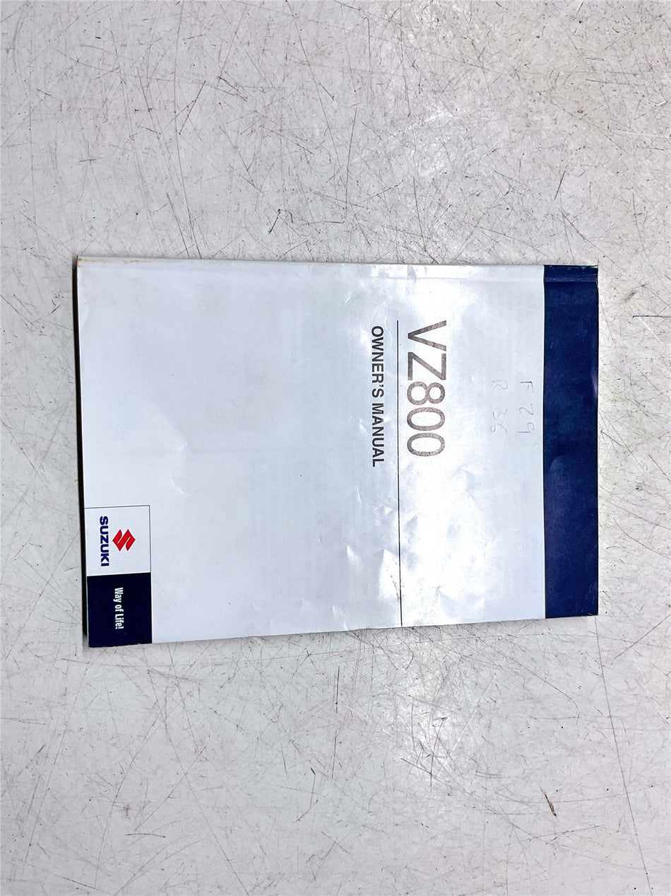 Suzuki Marauder 800 VZ800 Owners Manual