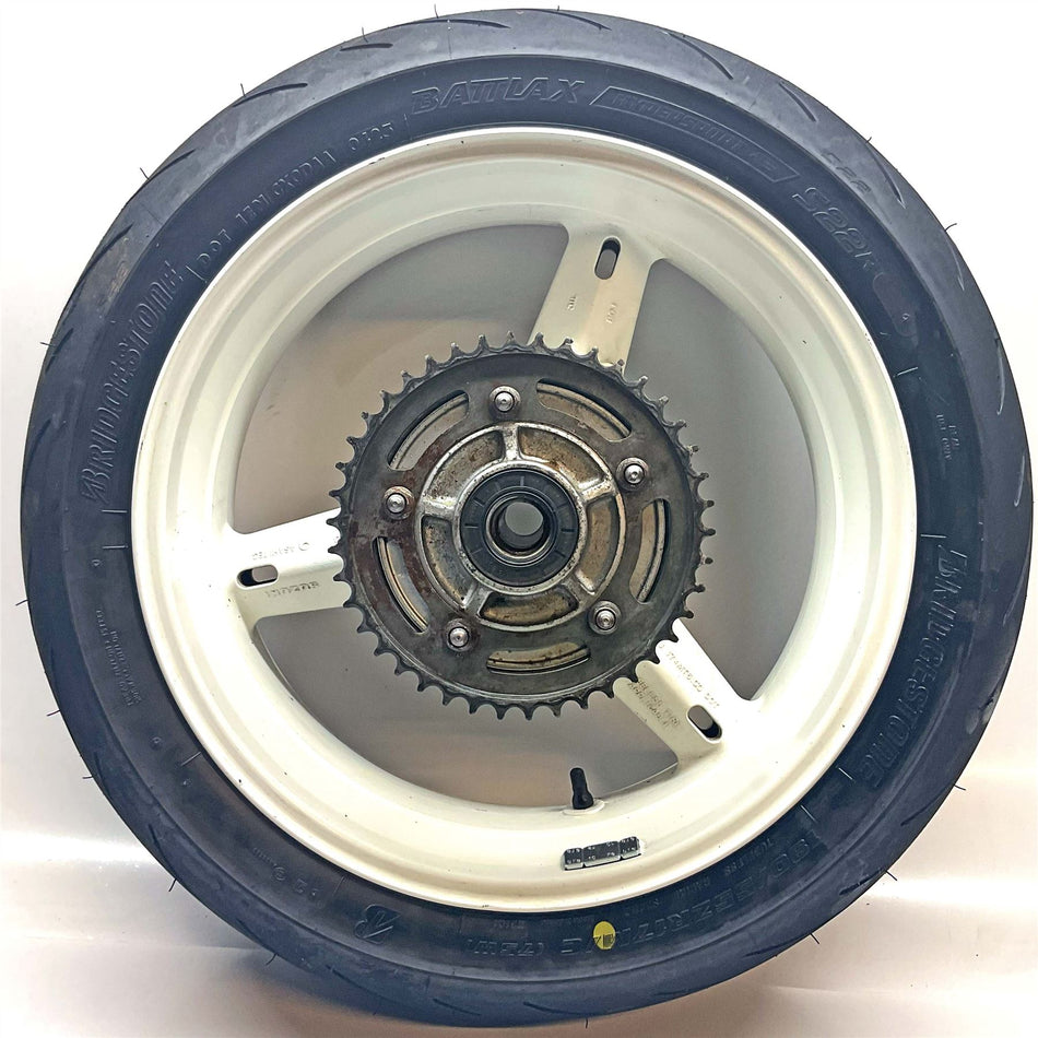 2002 Suzuki GSX-R1000 K2 Rear Wheel, Tyre & Sprocket - 6411140F01019